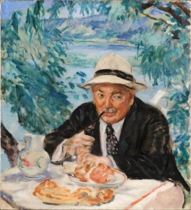 Keresztapa reggelije (1932) olaj, vászon, 90 x 81 cm (MNG)