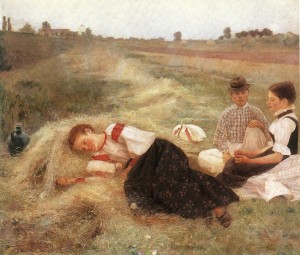  Szénagyűjtők (1890) olaj, vászon, 116 x 136 cm (MNG)