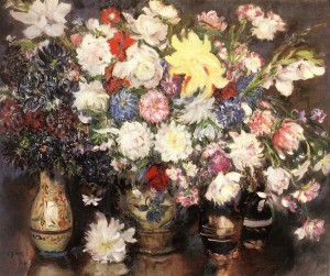 Virágcsendélet - Reggeliző-asztal - (1913) olaj, vászon, 84 x 73,2 cm (MNG)