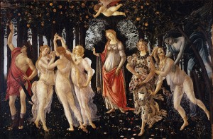 Tavasz (Primavera) 1492 (Uffizi, Firenze)