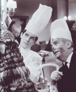 Louis de Funès A főnök inkognitóban című film forgatásán (1966)