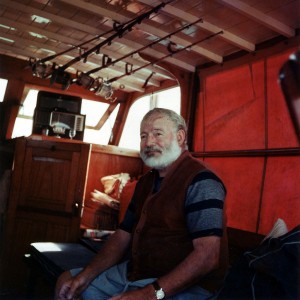 Hemingway saját hajóján 1950 körül
