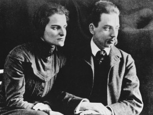 Rainer Maria Rilke és felesége, Clara (1910.) 